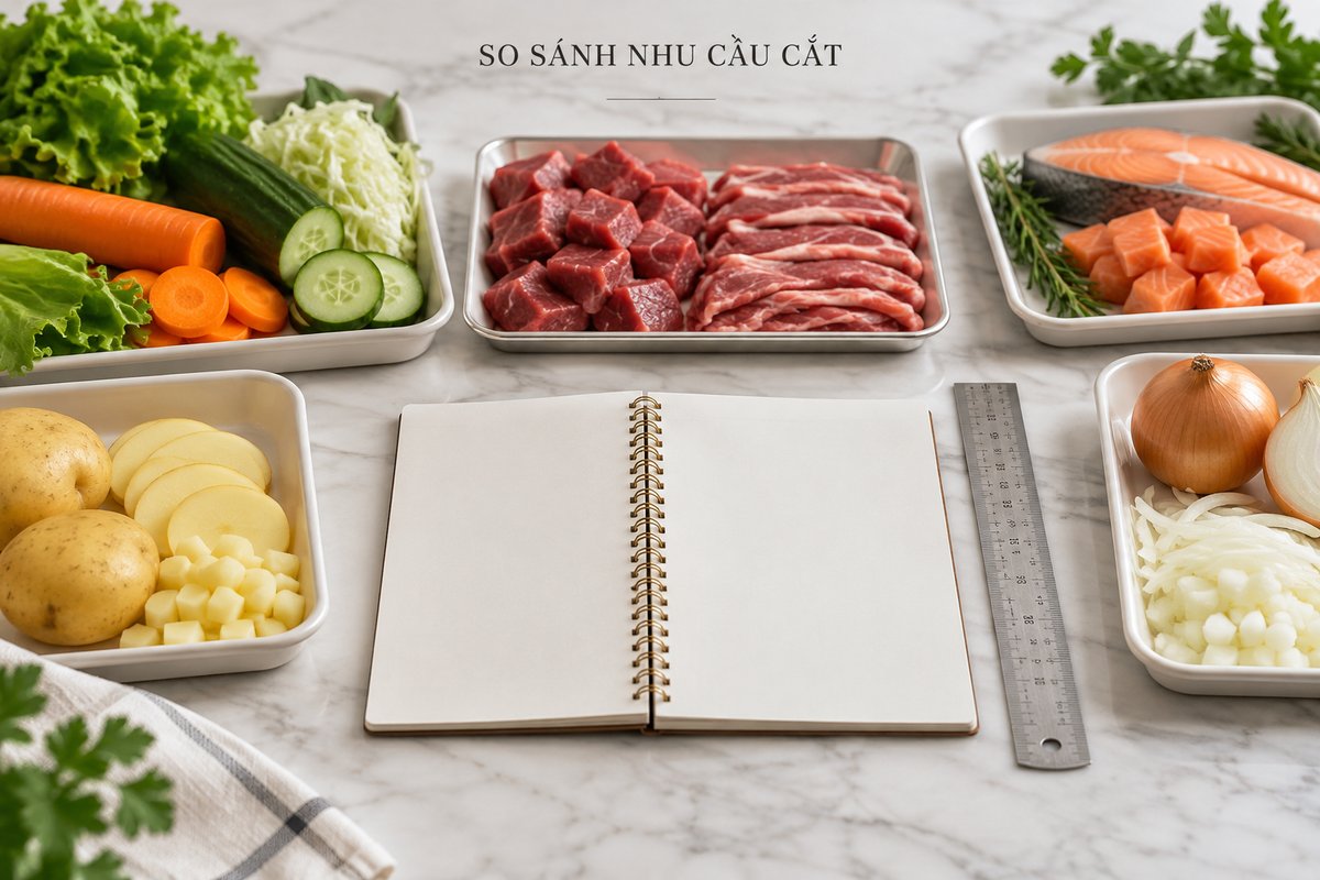 Sổ đối chiếu và các khay nguyên liệu riêng